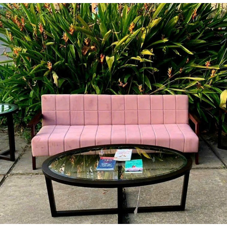 LS-591 Pink : Ghế Sofa Băng Đa Chức Năng + Nệm Hồng